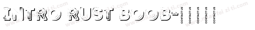 INTRO RUST BOOB字体转换